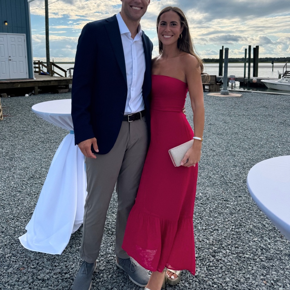 Reformation Arta Strapless Midi Dress